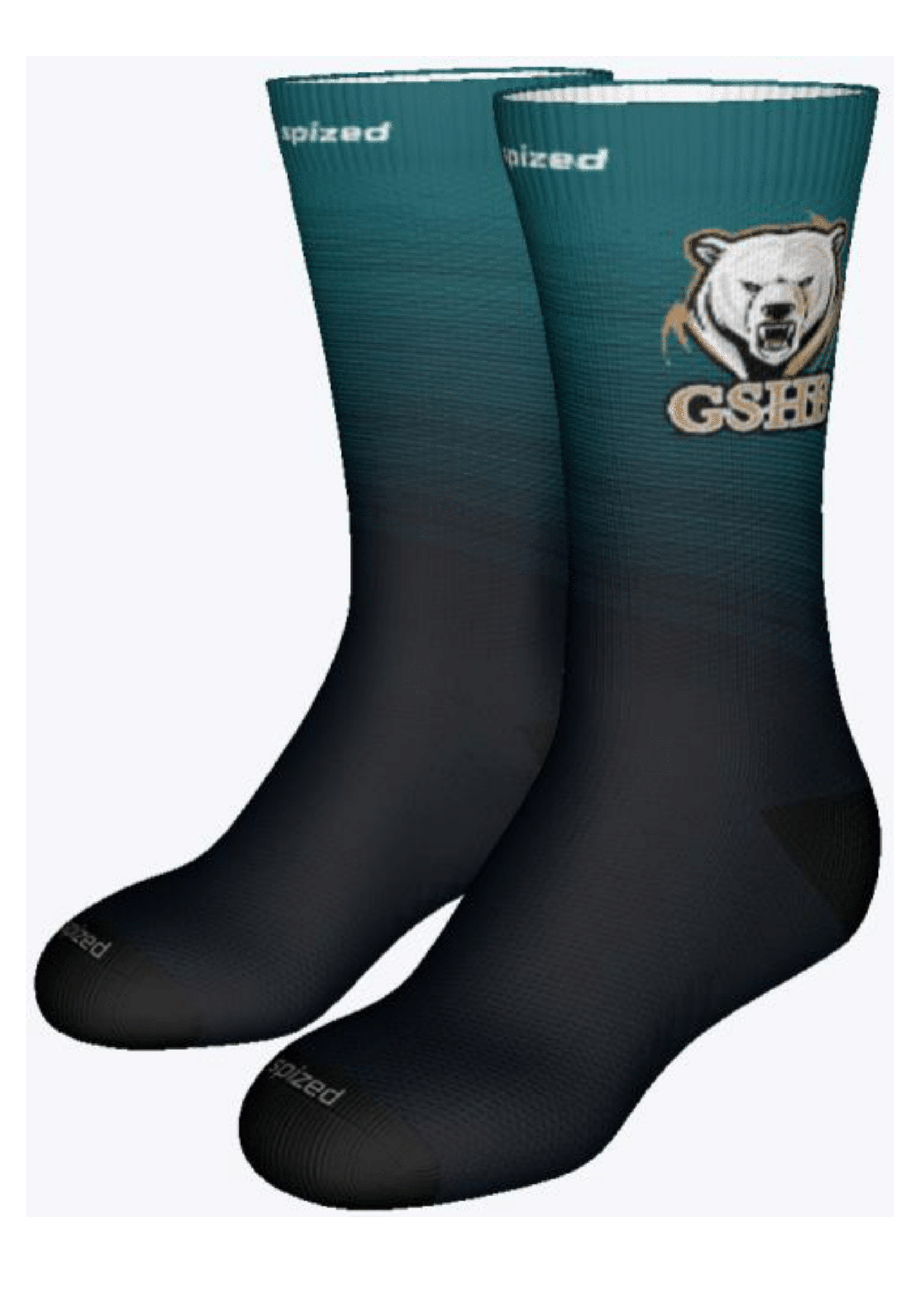 Chaussettes pétrole et noir